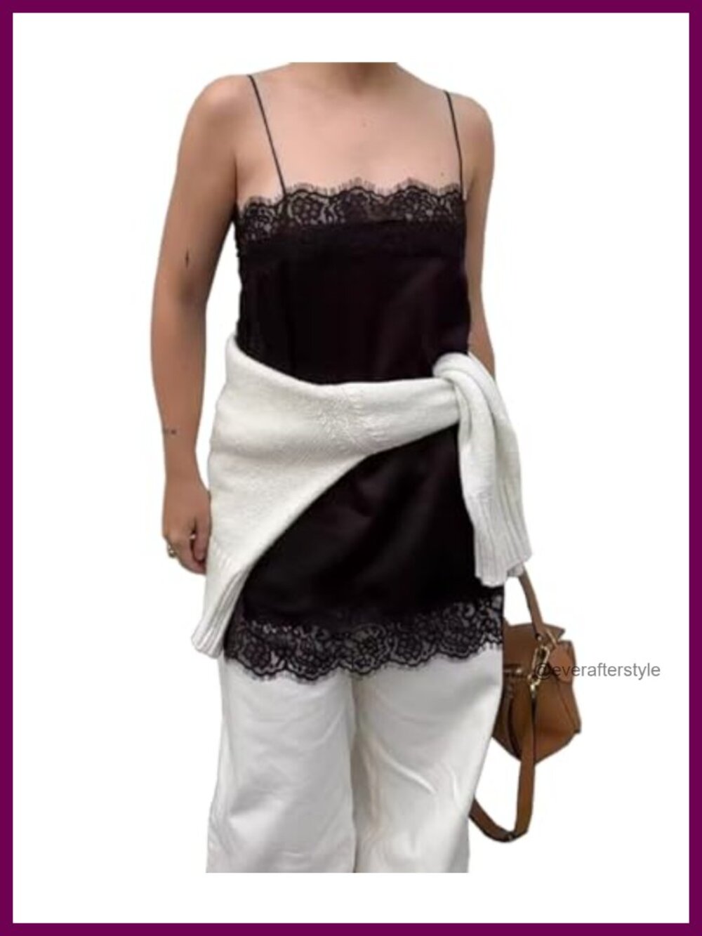 Satin Lace Camisole Spaghetti Strap Tank Top Y2K Going Out Women's